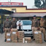 20 पेटी शराब के साथ 01 शराब तस्कर को पुलिस ने चेकिंग के दौरान किया गिरफ्तार