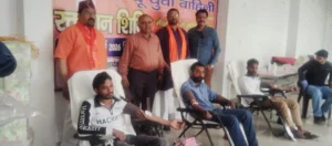 देहरादून में हिन्दू युवा वाहिनी का रक्तदान शिविर, 40 से अधिक युवाओं ने किया स्वैच्छिक रक्तदान