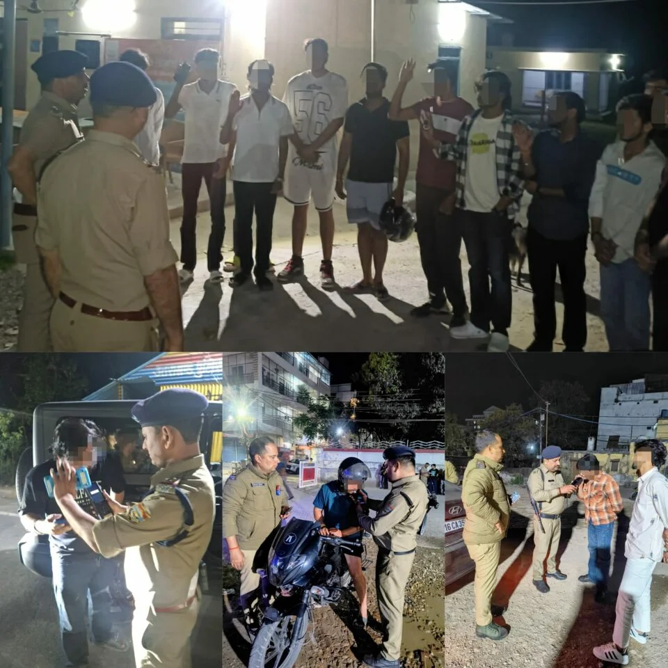 अपराधऑपरेशन नाईट वॉच” में दून पुलिस की बड़ी कार्रवाई, हुड़दंगियों पर कसा शिकंजा अपराधउत्तराखंड ऑपरेशन नाईट वॉच” में दून पुलिस की बड़ी कार्रवाई, हुड़दंगियों पर कसा शिकंजा