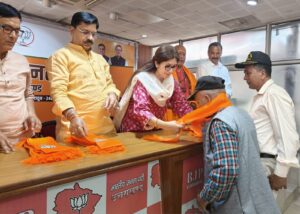 सीमांत क्षेत्र से संख्या में आए पूर्व सैनिकों ने आज भाजपा सदस्यता ग्रहण की
