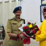 आईटीबीपी के महानिदेशक ने की महाराज से शिष्टाचार भेंट