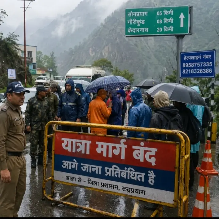 ऑरेंज अलर्ट: यात्रियों की सुरक्षा में जुटा रुद्रप्रयाग प्रशासन
