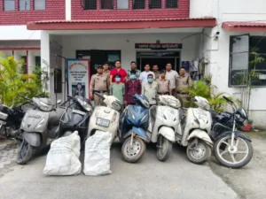 दून पुलिस के हत्थे चढ़ा शातिर वाहन चोर गिरोह, 8 चोरी के दोपहिया वाहन बरामद