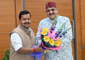 महाराज ने की भाजपा के राष्ट्रीय अध्यक्ष नितिन नबीन से शिष्टाचार भेंट